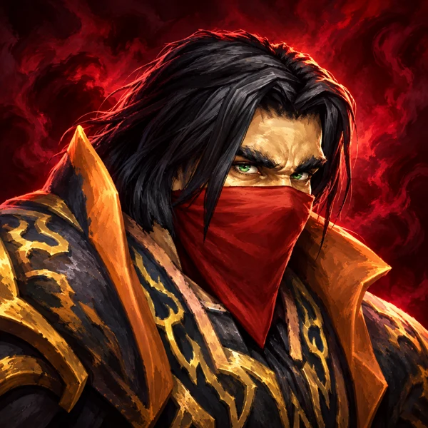 Edwin VanCleef wearing his red bandana